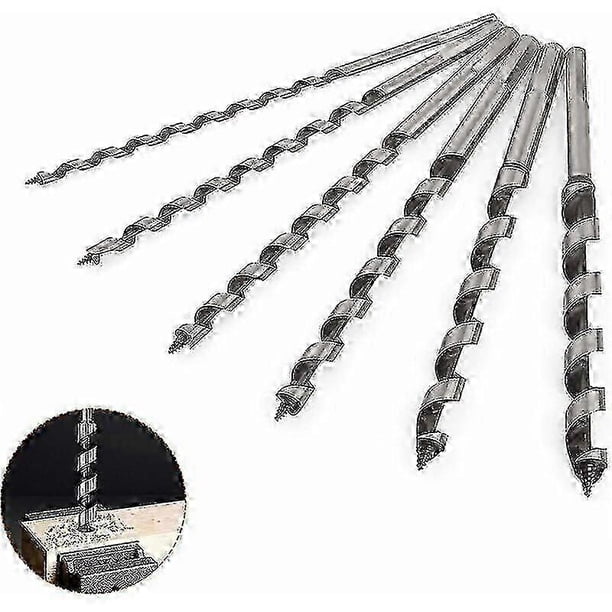 6pcs Wood Drill Bit, 230mm Wood Drill Bit, Hex Wood Drill Bits, Carbon Steel Drill Bits Diameter 6/8/10/12/14/16mm