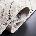 thumbnail image 5 of SAFAVIEH Marrakesh Mortimer Diamond Polyester Area Rug, Ivory/Grey, 5'3" x 7'6", 5 of 8