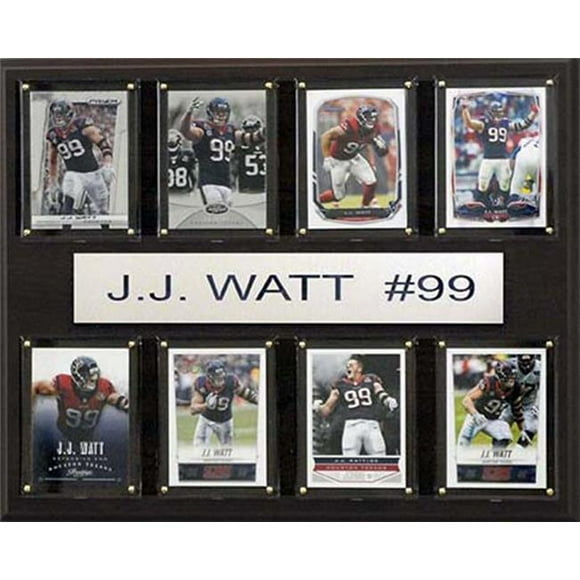NFL 12 x 15 in. J.J. Watt Houston Texans 8-Card Plaque