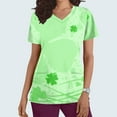 thumbnail image 2 of Blouses pour Femmes, Shorts pour Femmes, Blouse de Travail à Manches Courtes Col en V avec Poche, Blouses de Mode pour Femmes, Blouses à Manches Courtes pour Femmes, 2 of 5
