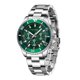 thumbnail image 1 of Reloj para hombre Reloj con pantalla de fecha y hora Reloj de pulsera Estilo deportivo Reloj de cuarzo preciso Reloj de pulsera para hombre, Verde Inevent EL003018-01B, 1 of 7