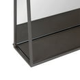 thumbnail image 4 of Kate and Laurel Lintz Metal Framed Mirror with Shelf, Gray 18x24, 4 of 10