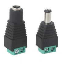 DC Power Jack Plug Connector 12V Male Female 2.1x5.5mm Reliable Connect