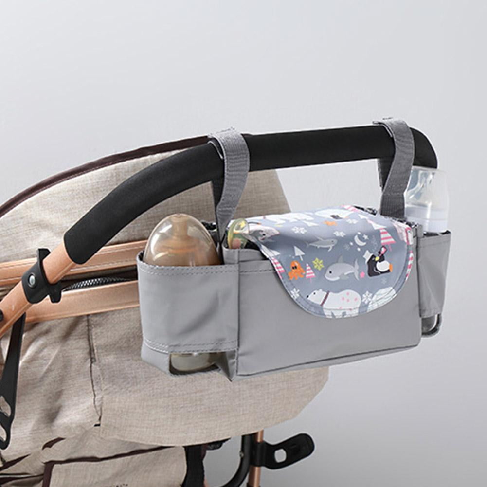 NEW GREY BOB Infant Baby Stroller Jogger Cup Holder Organizer Wipes Diaper Phone 