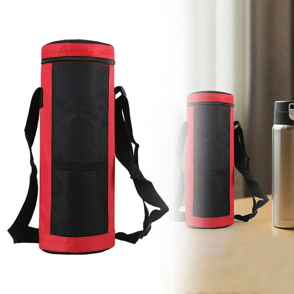 Insulated Water Bottle Bag 2L Capacity With Adjustable Shoulder Strap For Women Hiking Double Layer Thermal Sleeve Holder For Hot And Cold Drinks Oxford Cloth Bottle Carrier Case Cover