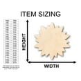 thumbnail image 2 of Unfinished Wood Sun Flower Petals Shape - Craft - up to 46" DIY 30" / 1", 2 of 3
