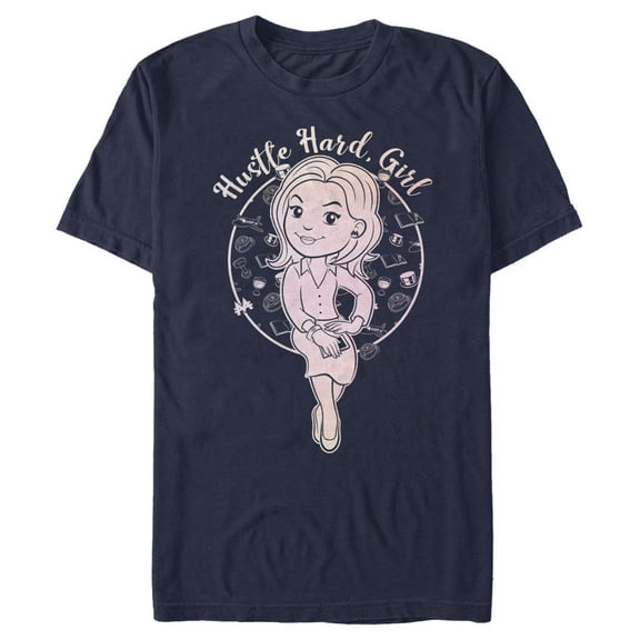 Men's Monopoly Hustle Hard Ms. Monopoly  Graphic Tee Navy Blue X Large