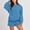 1# Blue cheap stuff under 5 dollars, variant on pimelu Sweat Sets For Women 2 Piece Outfits Sweatsuit Oversized Crew Neck Sweatshirt & Short Set Lounge Wear Tracksuit Set