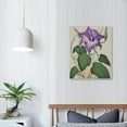 thumbnail image 3 of Nawypu  Vintage Purple Yellow Morning Glory Floral Study, Designed Canvas Wall Art, Grey, 3 of 4