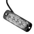 thumbnail image 4 of 12V - 24V 4 Led Strobe Warning Light Strobe Grille Flashing Lightbar Truck Car Beacon Lamp Amber Yellow White Traffic light, 4 of 6