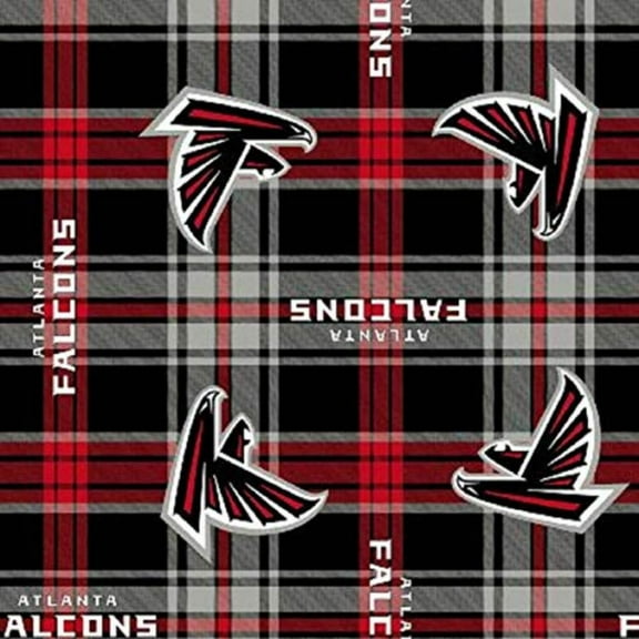 Falcons Plaid Fleece (1 Yard)