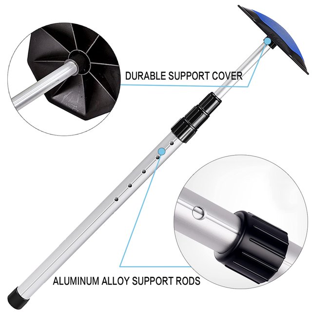 Sac de Voyage Golf Tige de Support Portable Protection Club avec Bouclier Protection avec Bouclier Alliage d'Aluminium Hauteur Réglable Accessoire Blanc