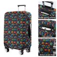 thumbnail image 5 of Colorful Games Retro Black Pattern Luggage Cover Fashion Suitcase Cover Baggage Covers Fit 25-28 Inch Luggage (Go Travel), 5 of 5