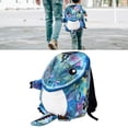 thumbnail image 4 of Mochila De Dinosaurio Para Niños, Correa Ajustable En Capas, Bolso De Escuela De Poliéster De Moda Para Niños Pequeños Para 3 Años Arriba Anggrek Azul, 4 of 8