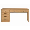 thumbnail image 4 of Linon Vaughan Computer Desk with File Cabinet and 3 Drawers, 65" Wide, Matte Maple Finish, 4 of 9