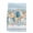 White Blue, variant on Blue Beach Coastal Kitchen Towels Set of 2, Nautical Shell Starfish Coral Summer Absorbent Dish Towels for Kitchen, Microfiber Hand Towel, Quick Drying Tea Towel for Cleaning Decorative Dishcloths