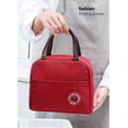 thumbnail image 3 of Boîte à lunch isolée boîte à lunch froide sac portatif refroidisseur pour femmes boîte portative tote Food (rouge), 3 of 5