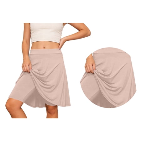 Girls Uniform Skirt Adjustable Waist Pleated Skirt with Shorts Underneath Back To School Clothes for Kids Girls School Uniform 8-9 Years