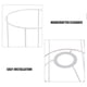 thumbnail image 5 of Marco de sombra de lámpara de bricolaje jaula de metal para lámpara de mesa luz colgante de lámpara decorativa soporte de pantalla de lámpara fácil de ensamblar para la iluminación del hogar, 5 of 6