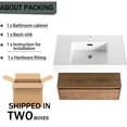 thumbnail image 5 of 30 inch Wall-Mounted Vanity with Resin Sink and Adjustable Distance for Personalized Bathroom Layout, 5 of 7