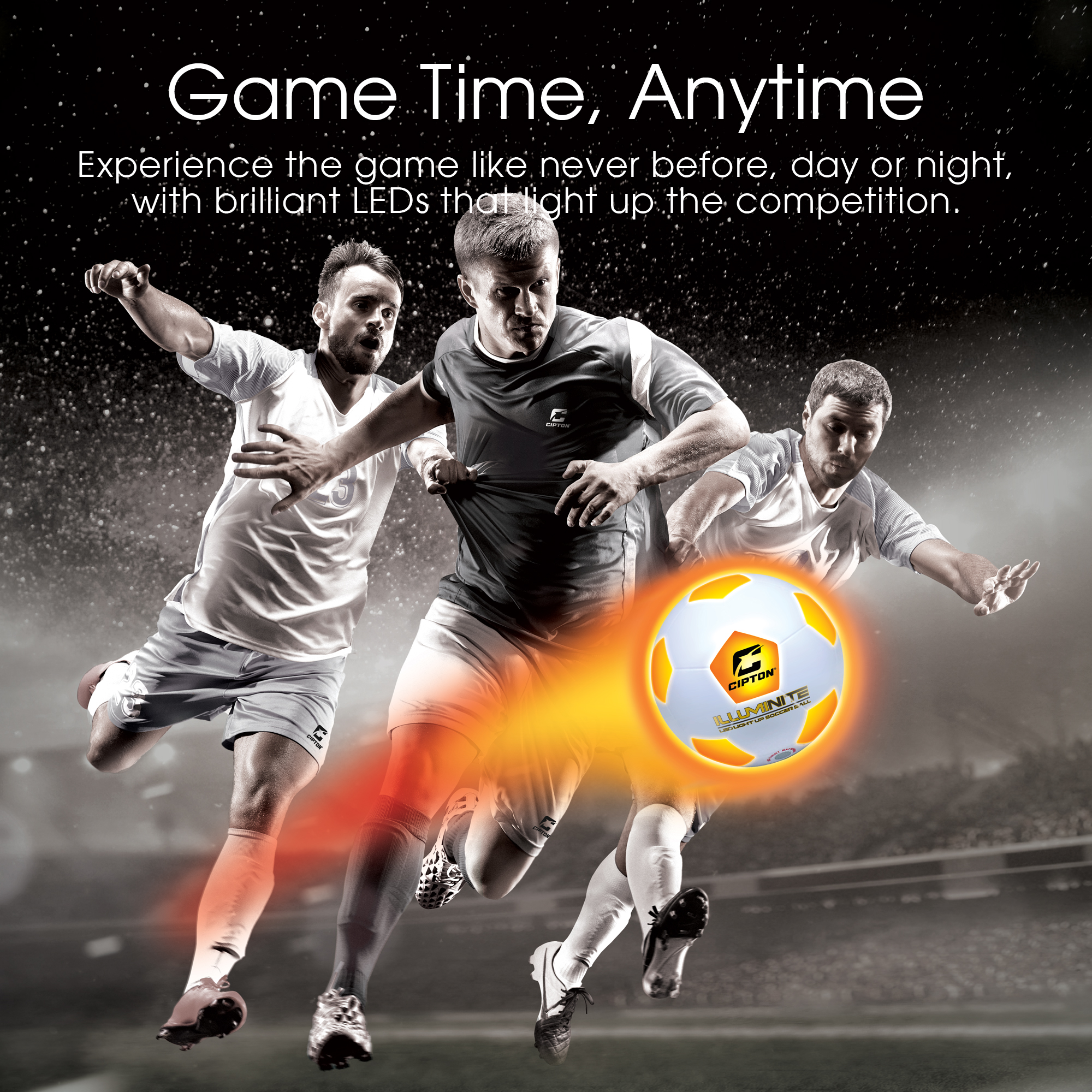 Cipton Illuminate LED Soccer Ball Size 5 Rechargeable photo 2