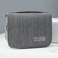 thumbnail image 6 of Wet Dry Cosmetic Bag, Travel Toiletry Organizer with Hanging Hook, Large Capacity Makeup Case, Multiple Compartments for Easy Storage, 6 of 10