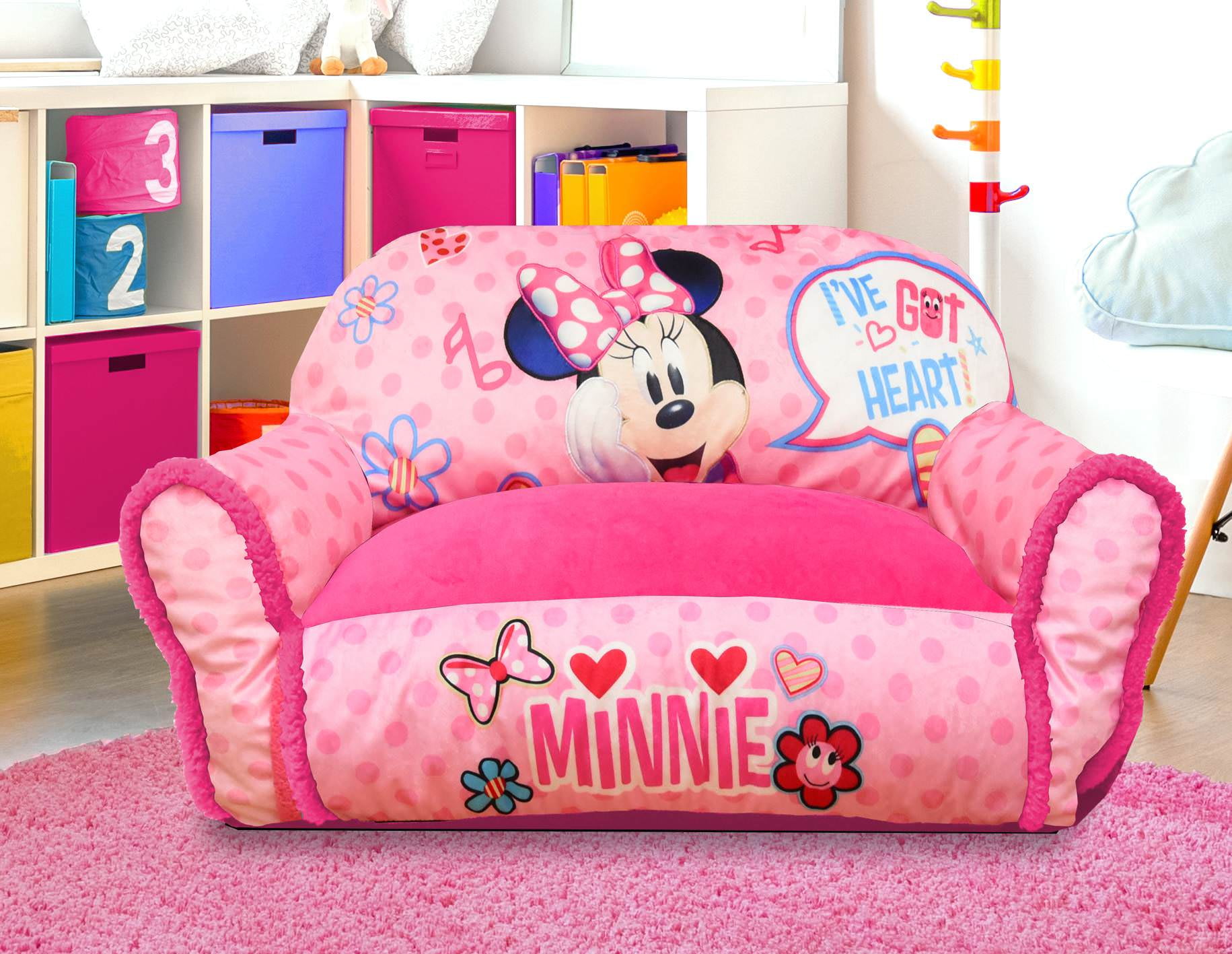 Sofá Sillón Para Niñas Minnie Mouse Toddler Bean Bag Sofa Chair Girls Pink Chair 