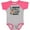 Baseball Heather and Hot Pink, variant on Inktastic I Watch Football with My Pappy Boys Baby Bodysuit