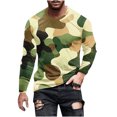 thumbnail image 5 of Dagegui Camouflage Shirts for Men Long Sleeve Crewneck Pullover T-Shirts Lightweight Outdoor Athletic Shirt Fall Winter Thermal Tees Tops Camouflage L, 5 of 5