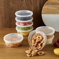 thumbnail image 6 of [240Set-8oz] Plastic Deli Food Storage Containers With Lids Disposable Clear Small Togo Jars Bowls For Soup, Meal Prep, Slime | BPA Free | Stackable Leakproof | Microwave | Dishwasher | Freezer Safe, 6 of 14