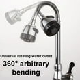 thumbnail image 3 of Modern Kitchen Faucet Sanitec Sn 0017, High Quality Material Dual-Function Sprayer Flexible Spout Chrome Finish, 3 of 8
