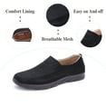 thumbnail image 2 of Mens Non-slip Loafers Comfortable Casual Walking Shoes Flat Outdoor Shoes Lightweight Soft Office Shoes Black 9 US, 2 of 7