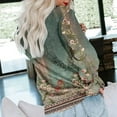 thumbnail image 3 of Cyber&Monday Deals Dyegold Pullover Sweaters For Women Fall Fashion 2023 Vintage Floral Print Western Tops Shirts Casual Loose Teen Sweatshirts, 3 of 4