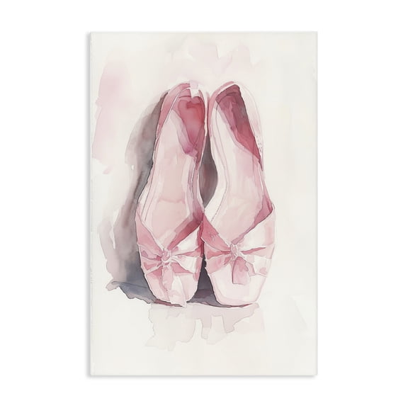 Stupell Industries Soft Blush Ballet Slippers Canvas Wall Art, design by Ray Powers