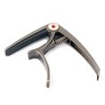 thumbnail image 2 of Clamp Key Capo Acoustic/Electric Guitar Black Nickel Portable 6 String, 2 of 5