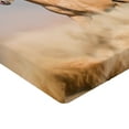 thumbnail image 2 of Ambesonne Horse Fitted Sheet, Palomino Sand Desert, Twin Size, Purple Grey Peach, 2 of 3