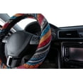 thumbnail image 4 of Auto Drive 1 -Piece Boho Car Steering Wheel Cover  Heavy Duty Polyester, Colorful - Universal Fit, 23SWC163, 4 of 5
