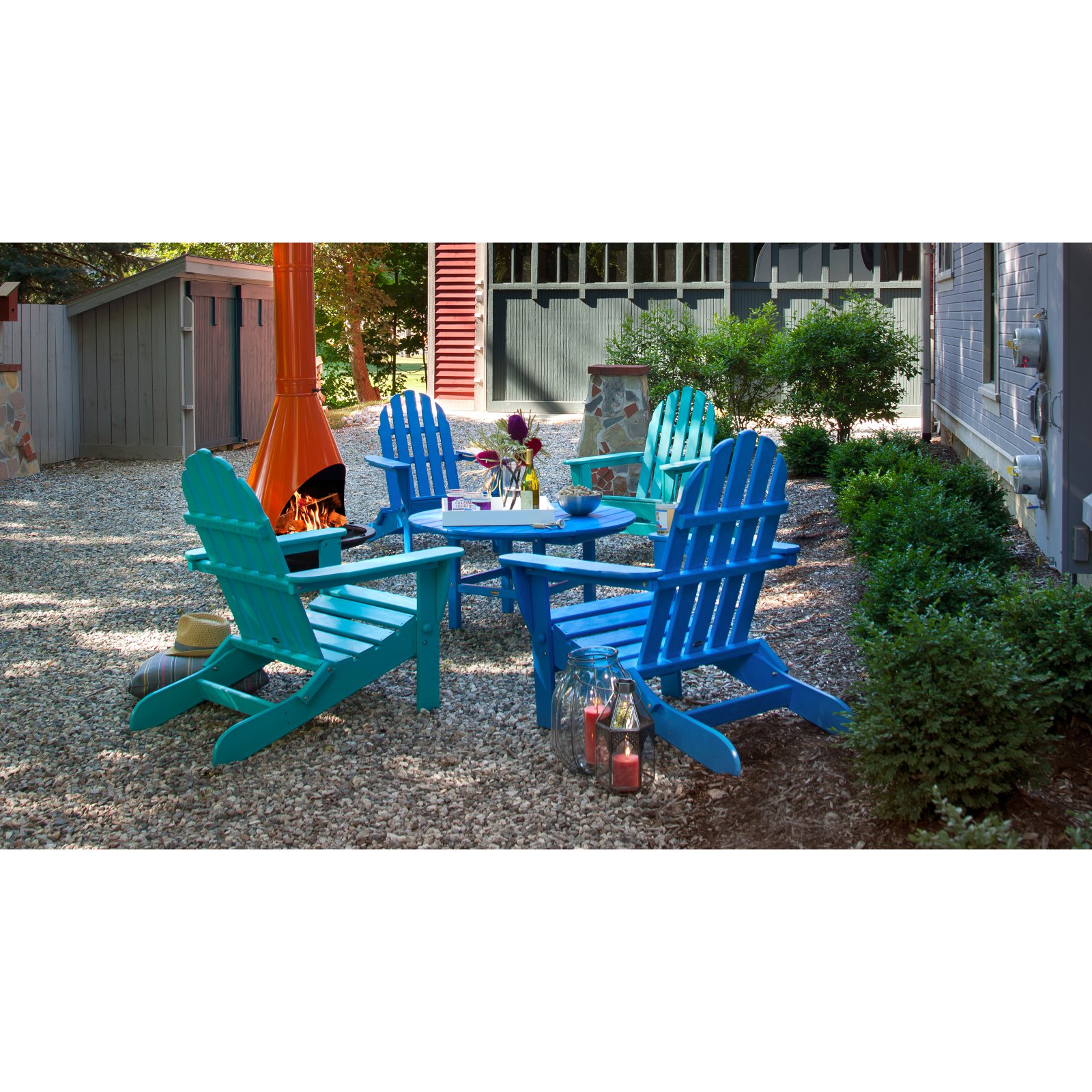 POLYWOOD&reg; Classic Recycled Plastic Foldable Adirondack Chair - image 2 of 11