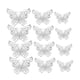 thumbnail image 5 of 2x12 Piezas Decoración De Pared De Mariposa Hueca 3D 3 Tamaños Para Sofás, Escritorio, Ventana Plateado, 5 of 8