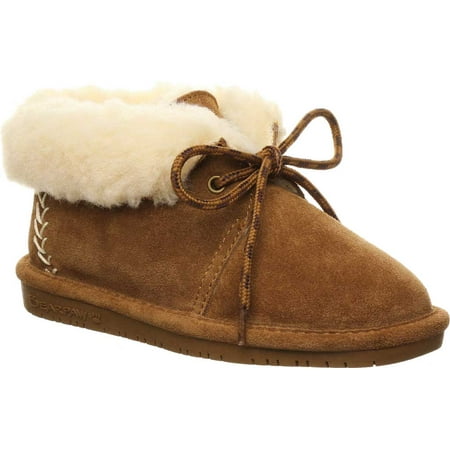 Children's Bearpaw Kory Youth Moccasin Bootie Hickory II Suede 5 M