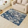 thumbnail image 2 of Tiger Rug 5x7, Butterfly Carpet for Living Room, Animal Area Rug for Living Room, Super Soft Low Pile Machine Washable Non Slip Stain Resistant Rug, 2 of 7