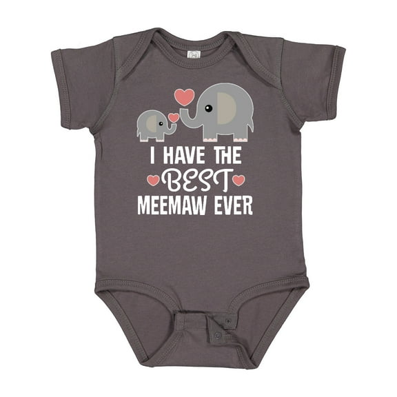 Inktastic Best Meemaw Ever Grandkids Boys or Girls Baby Bodysuit