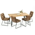 thumbnail image 1 of Homy Casa 5 Piece Dining Room Set - Rectangular Dining Table and 4 Industrial Side Chairs for 4 Person, 1 of 13