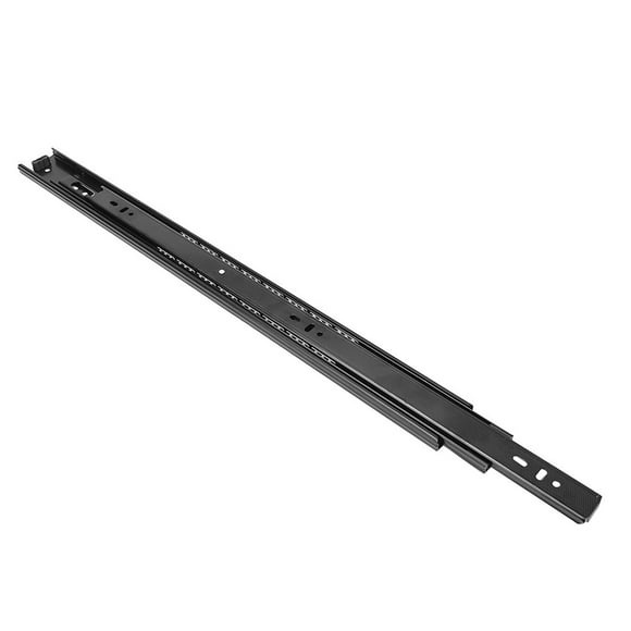 2 Pcs Drawer Slide Side Mount Full Extension Drawer Rails Cabinet Locking Rail Tool Box Runner 12in 3 Sections Ball Bearing Flexible Drawer Runners File Sliding Rail Kitchen Slider