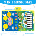 thumbnail image 5 of Richgv Upgraded Baby Toys for 1 Year Old Boys Girls, 2 in 1 Musical Toys Toddler Piano & Drum Mat with 2 Sticks, Learning Floor Blanket Gifts for 1 2 3 4 Year Boy Girl for Birthday Christmas, 5 of 14