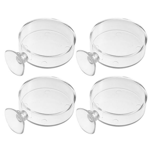 Raindrops 4 Pcs Aquarium Feeding Plate Dish Aerial Bowl Turtle Supplies Fish Reptile Food