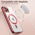 thumbnail image 5 of JETech Electroplated Case for iPhone 12 Pro Max 6.7-Inch, Camera Lens Full Protection, Compatible with MagSafe Wireless Charging, Shockproof Soft TPU Phone Cover (Bright Red), 5 of 7