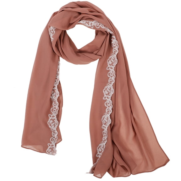 Women Hijab Scarf Decorative Hijab Scarf Arab Lace Hijab Scarf for Ladies