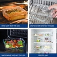 thumbnail image 4 of Bayco Glass Storage Containers with Lids, 9 Sets Glass Meal Prep Containers Airtight, Glass Food Storage Containers, Glass Containers for Food Storage with Lids - BPA-Free(Purple), 4 of 4
