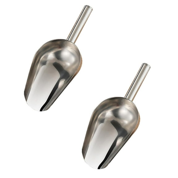 Portable Utensils Set With Case Ice Scoop Stainless Steel Ice Scoop For Freezer Ice Machine Maker Candy Scoop Flour Spoon Shovel